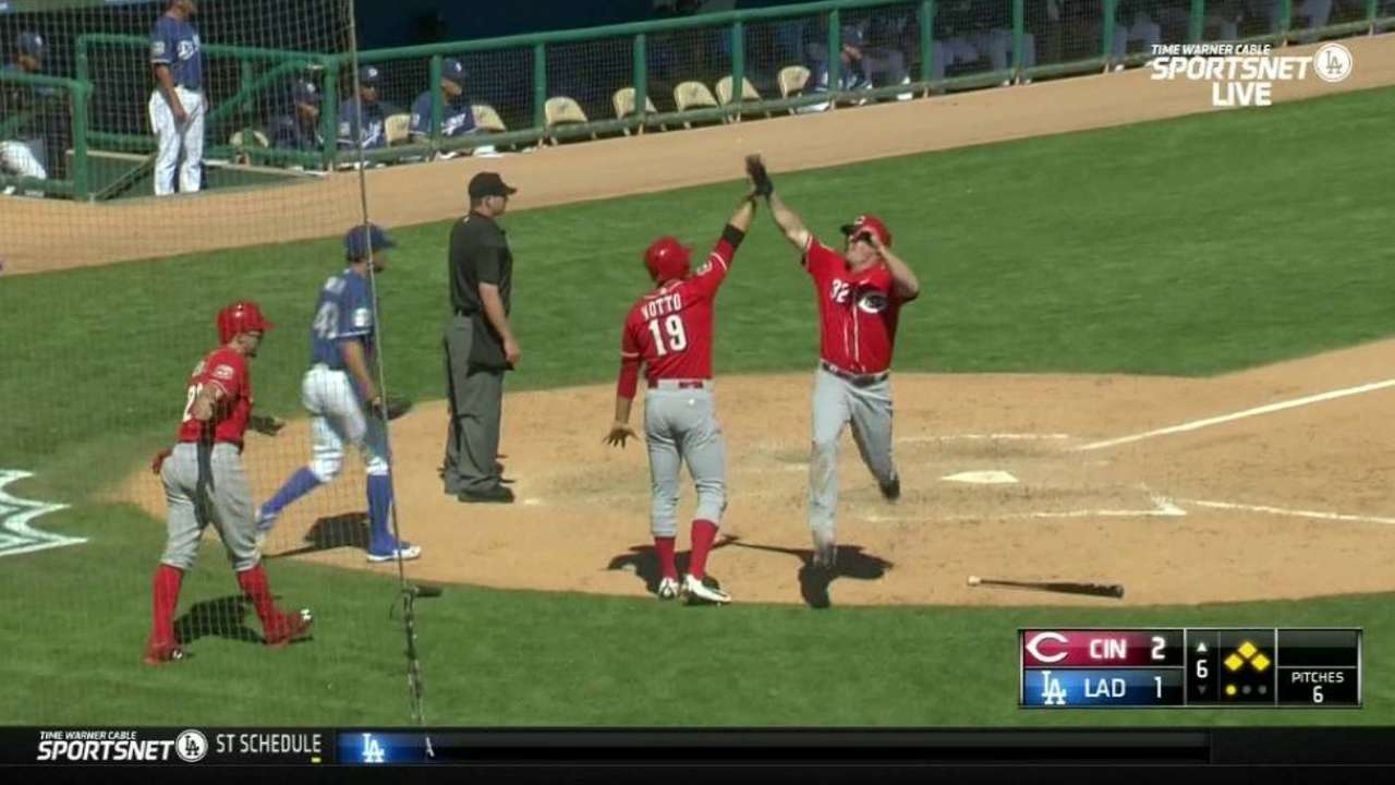 Schebler sparks Reds past former club