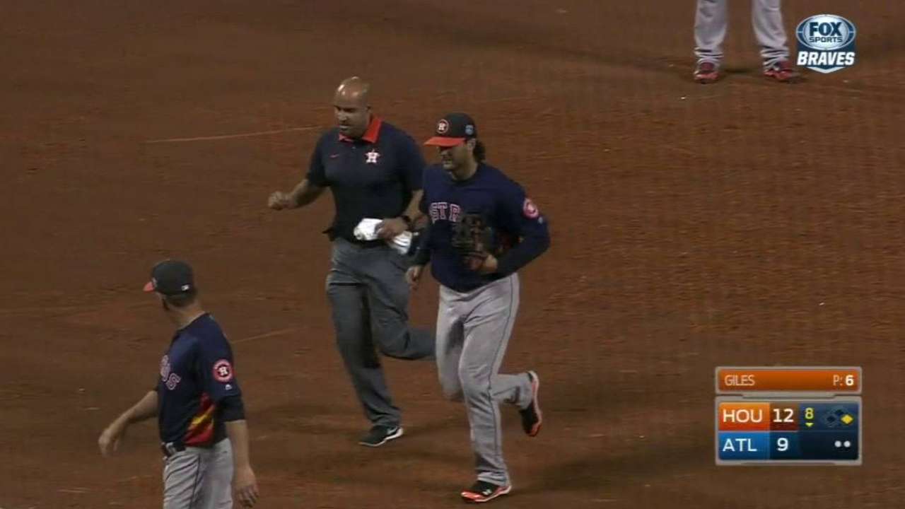 Marisnick exits with mild ankle sprain
