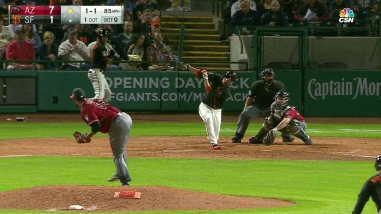 Pena's RBI double