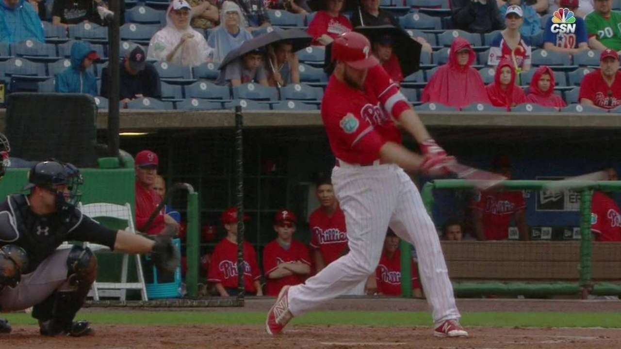 Phils' tilt with Yankees washed away