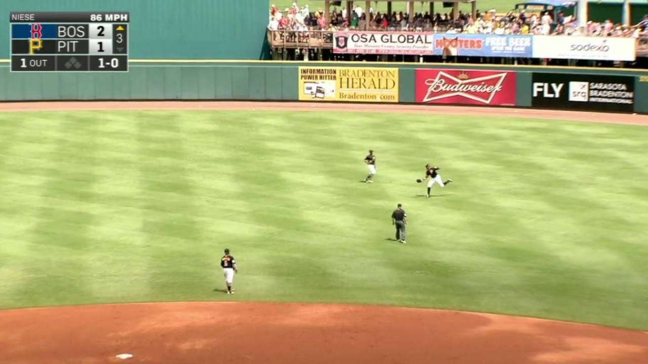 Polanco's running catch