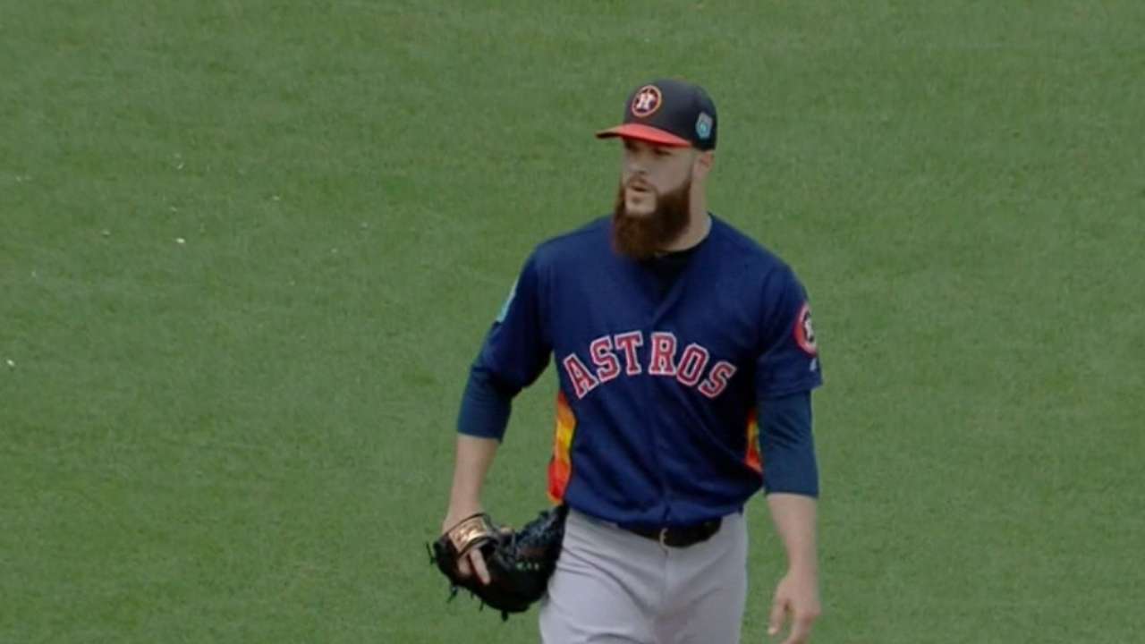 Keuchel 'flawless' in seven shutout frames