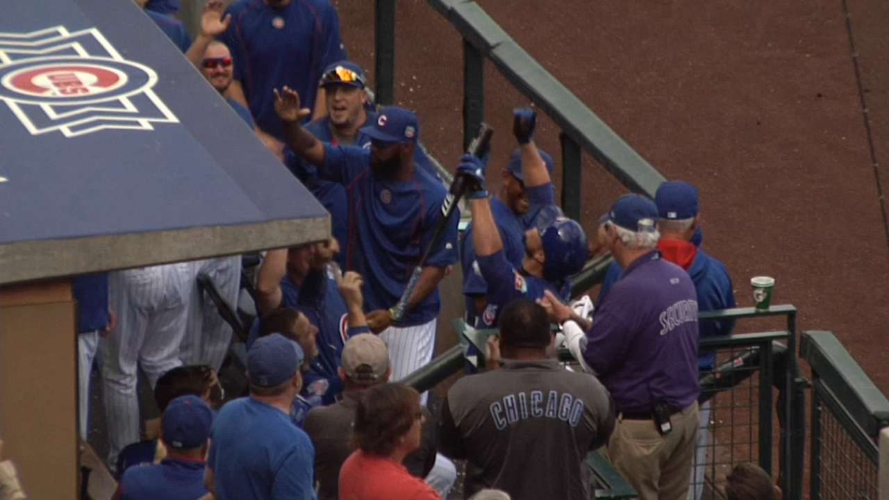 Going deep: Lester connects for first HR