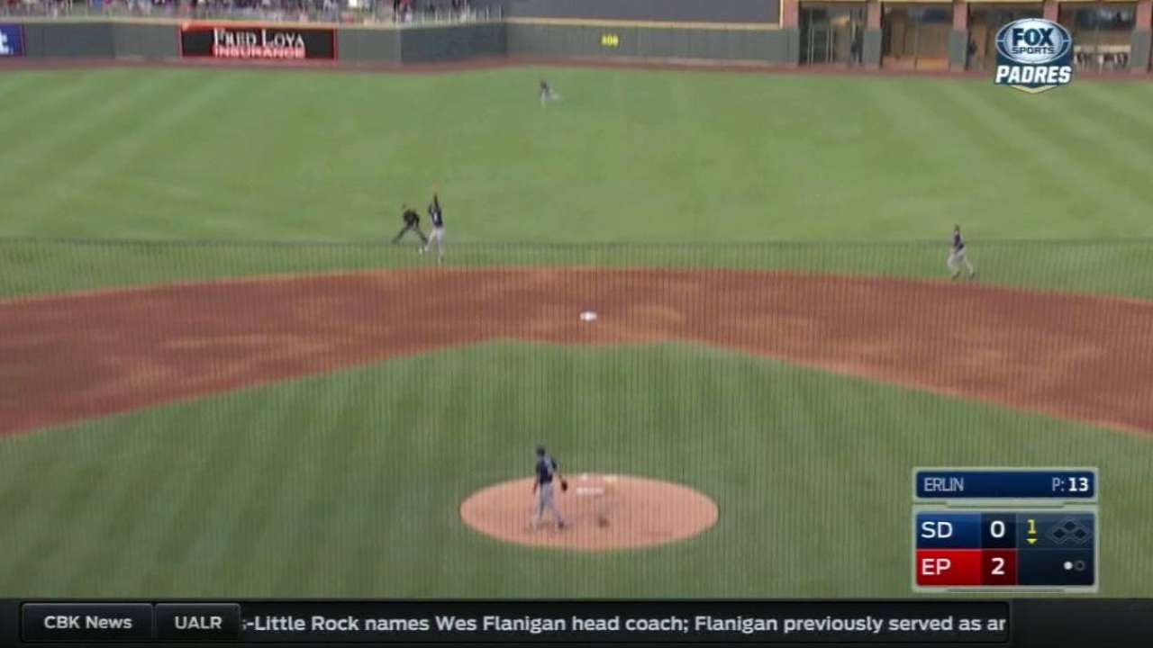 Ramirez's leaping grab