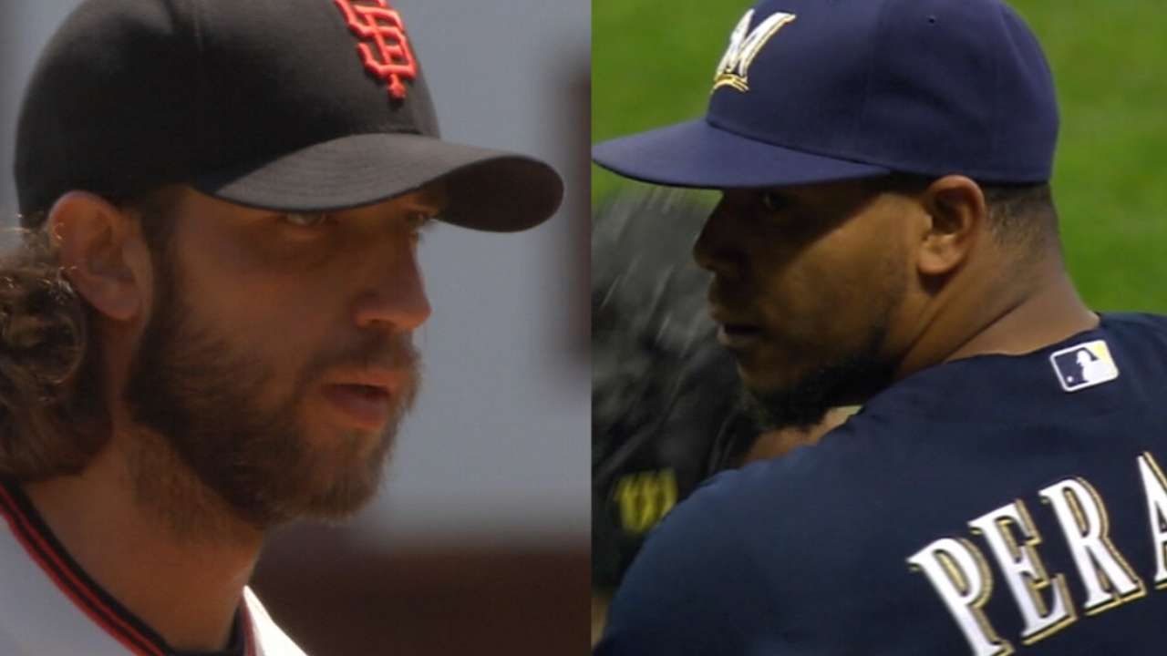 Bumgarner, Peralta set it off
