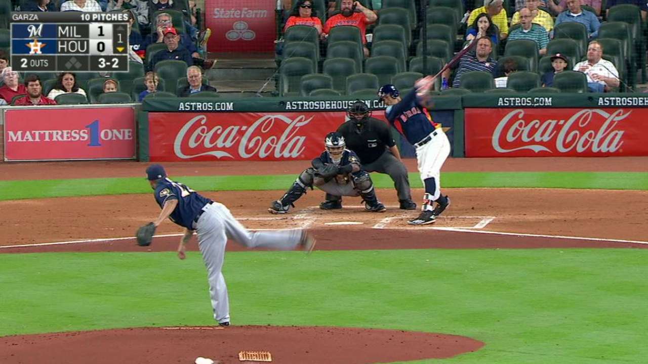 Garza gets Correa swinging