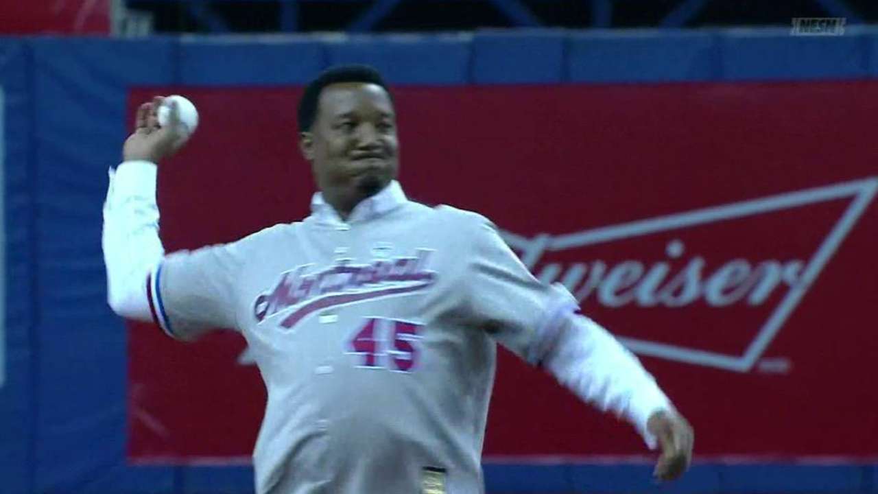 Pedro thrilled to deliver another pitch in Montreal