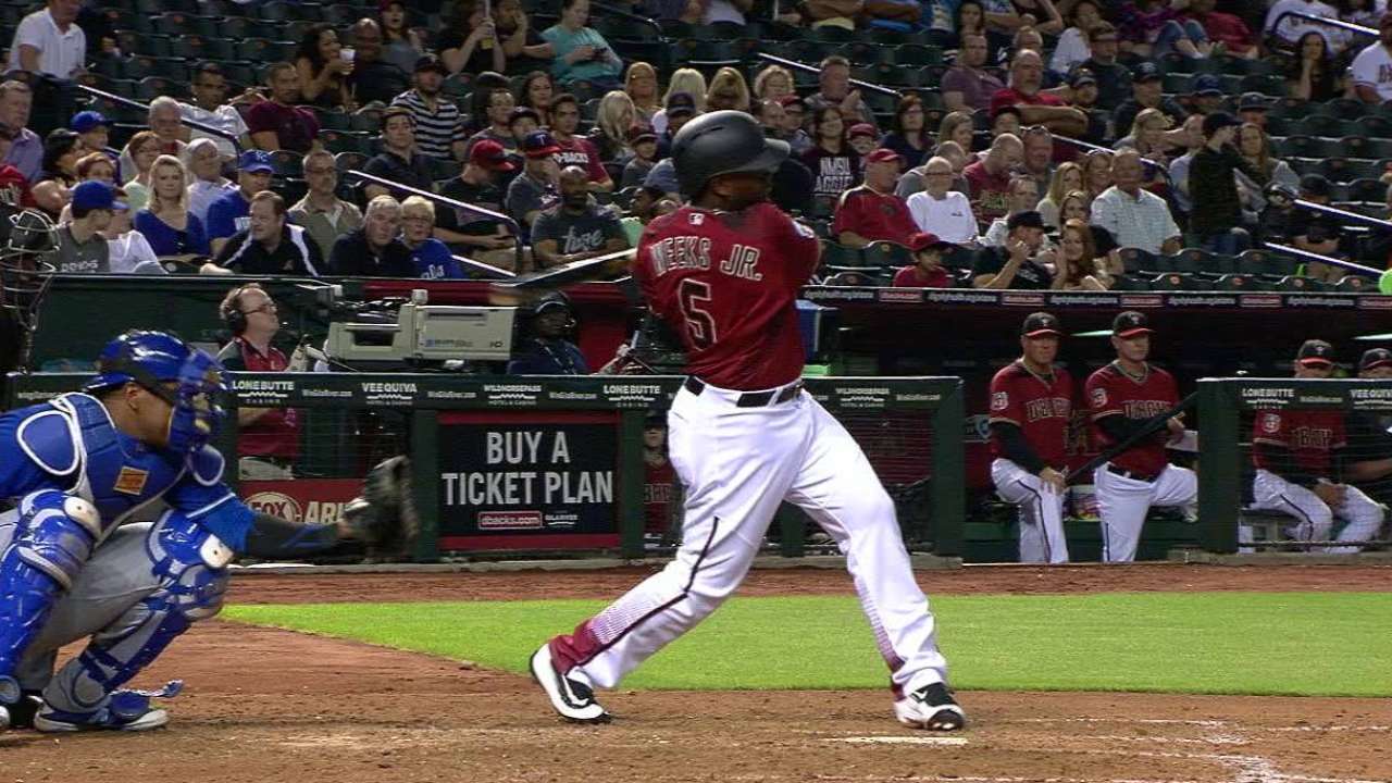 Weeks adjusting to life as pinch-hitter