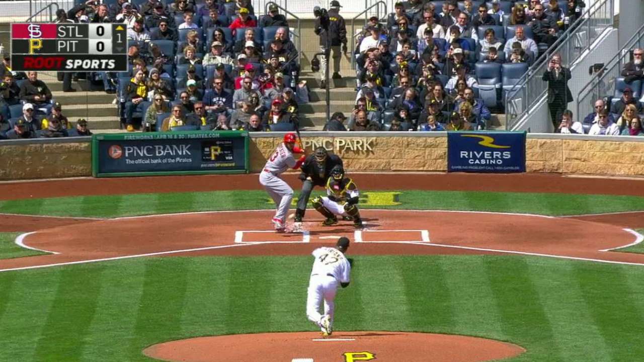 Pirates, Cardinals heat up a frigid Opening Day