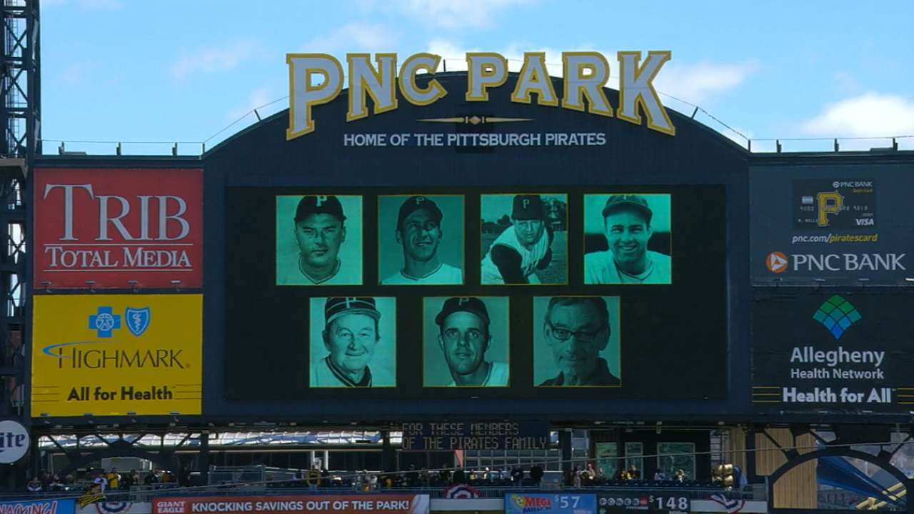 Pirates family members honored