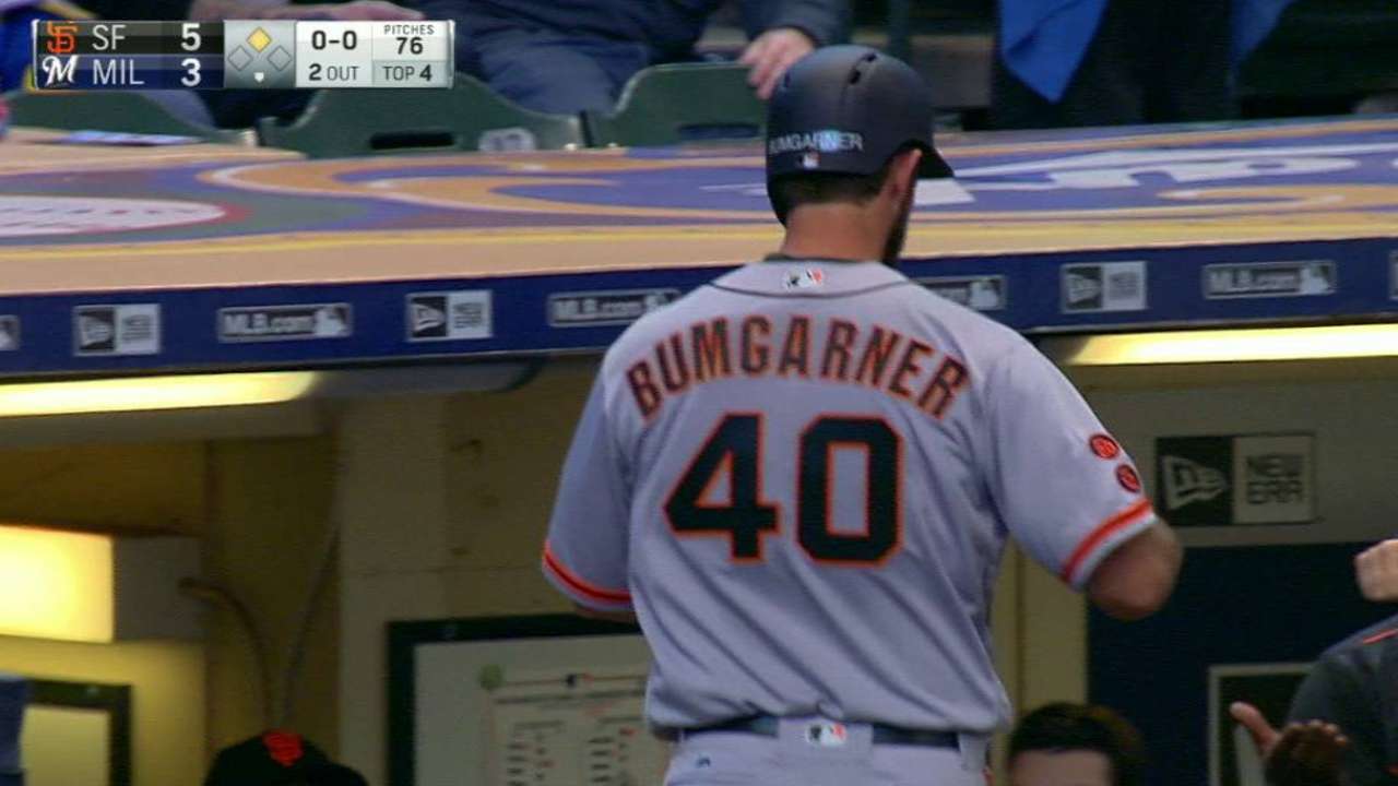 Giants, Brewers make history with lineups