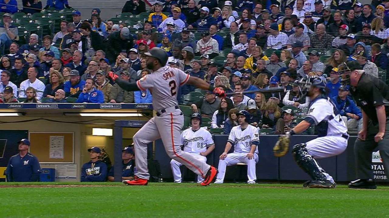 Span's three-run blast