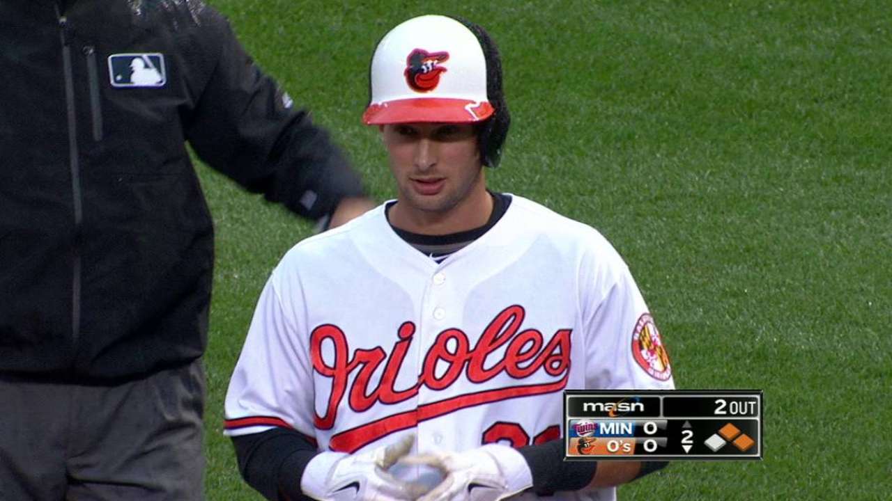 Rickard's first Major League hit