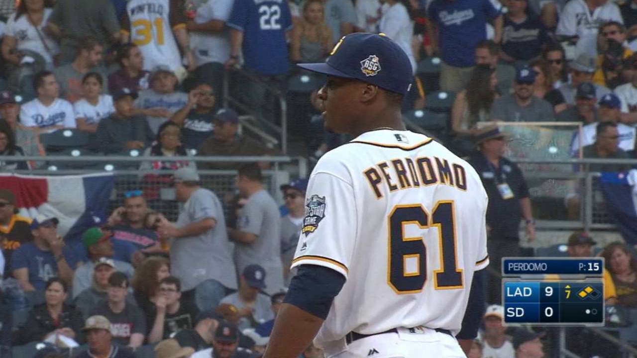 Perdomo fans Pederson