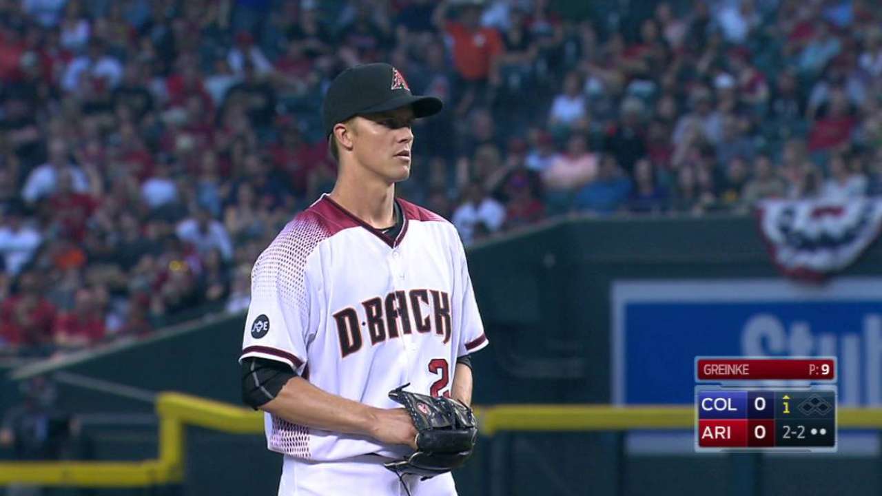 Greinke's D-backs debut derailed in rough 3rd