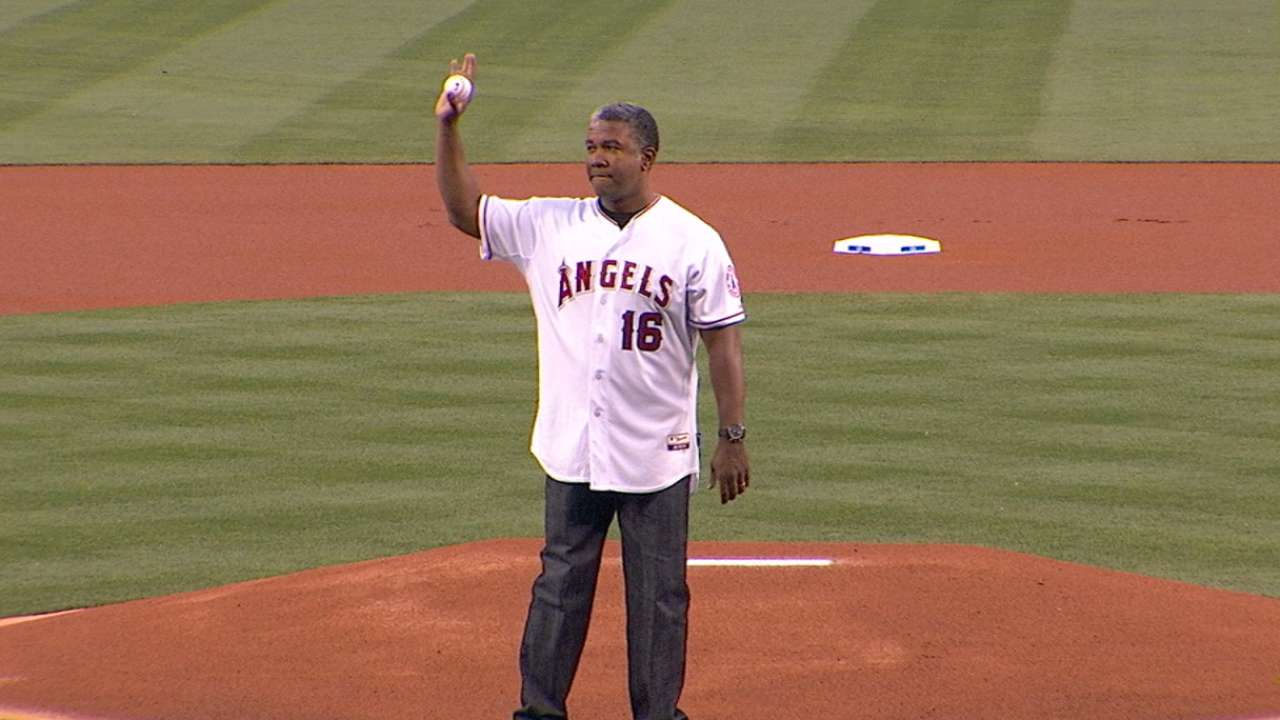 Anderson throws first pitch