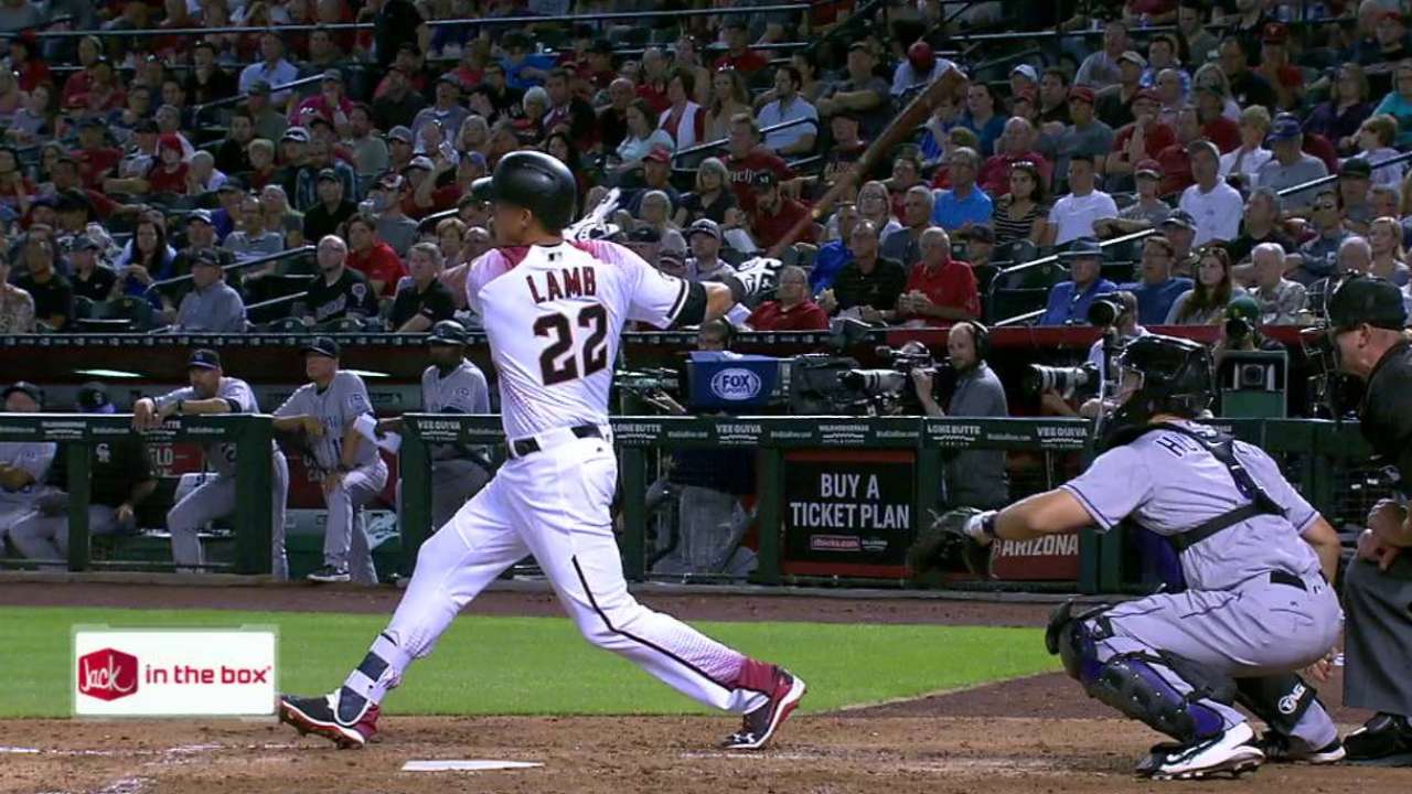 Lamb's two-run home run