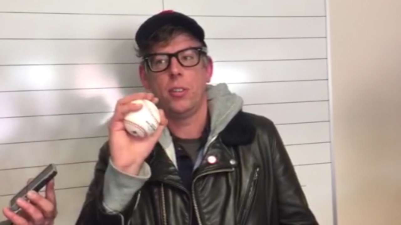 The Black Keys' Carney thrilled to throw 1st pitch