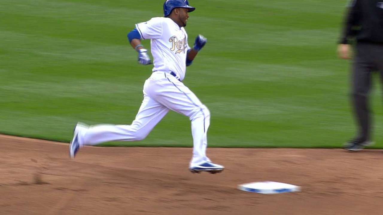 Escobar's leadoff triple
