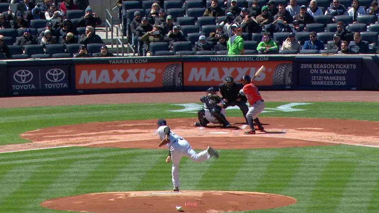 Tanaka fires first pitch