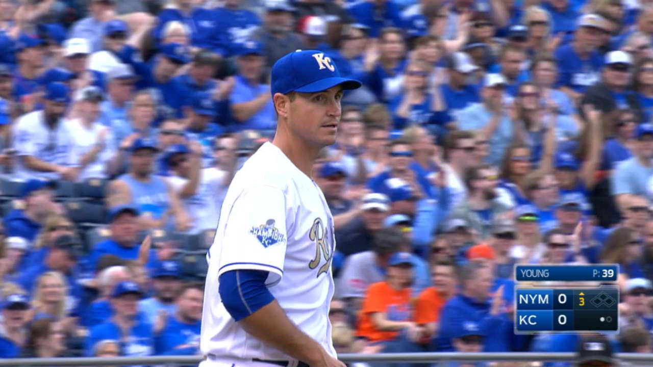 Young's professionalism not lost on Royals