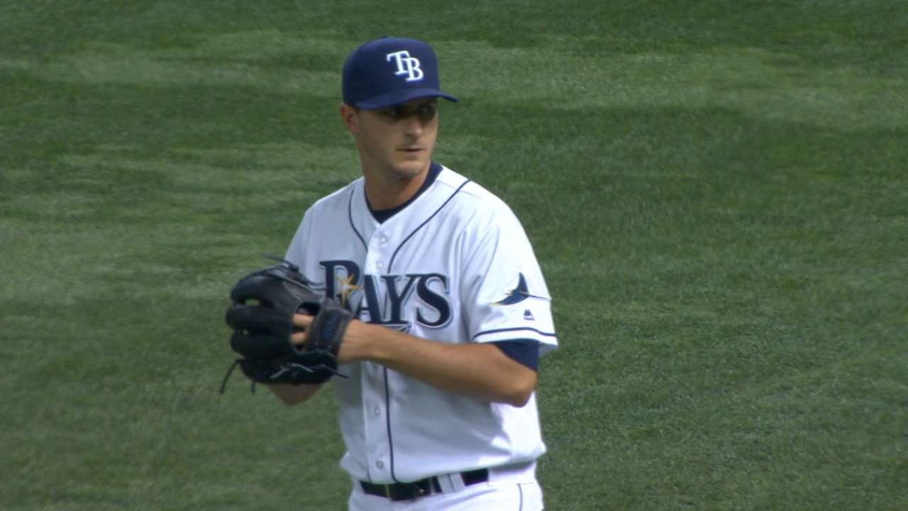 Odorizzi strikes out 10