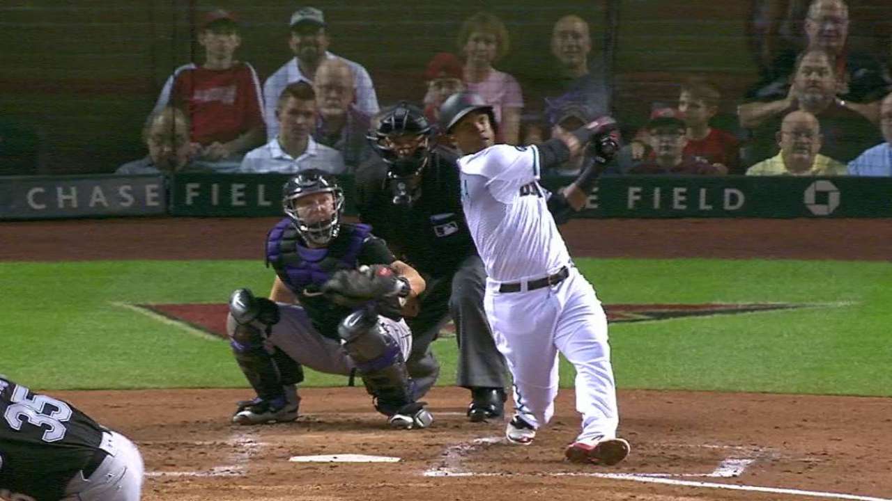Segura's homer to left-center