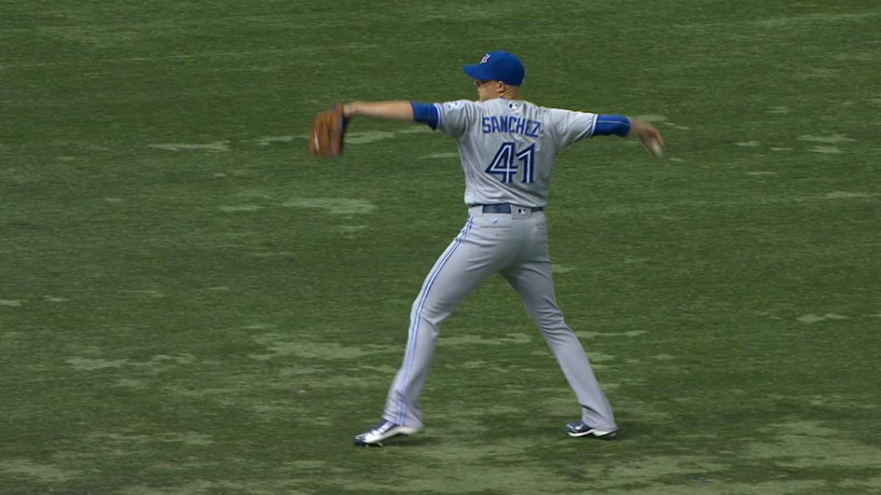 Sanchez strikes out eight