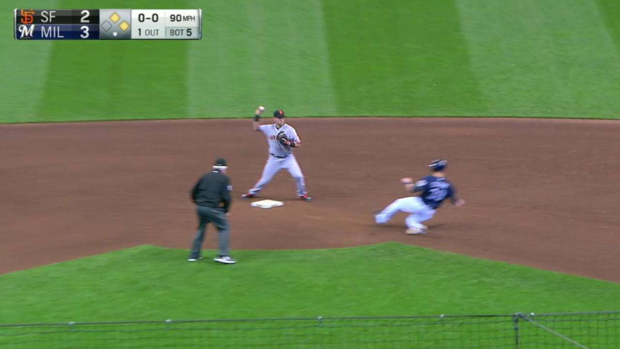 Samardzija escapes a jam