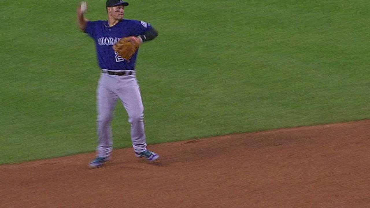 Arenado's spinning throw