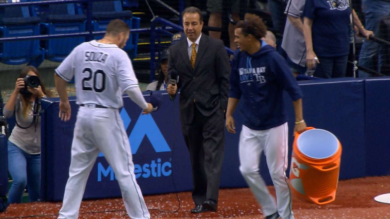 Souza Jr. on win, gets drenched