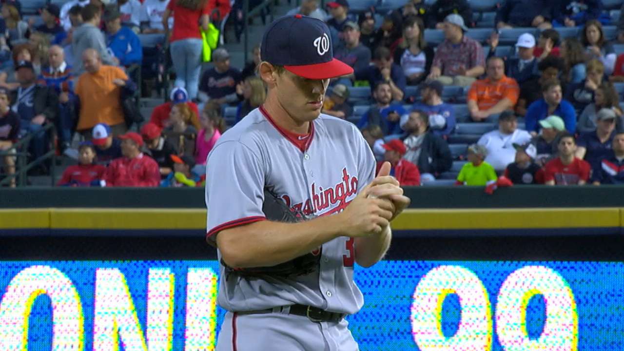Strasburg sets Nationals' strikeout record