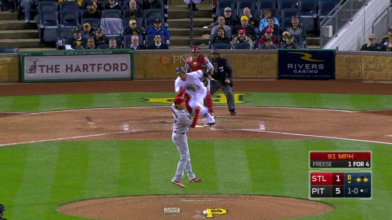 Bowman starts a double play