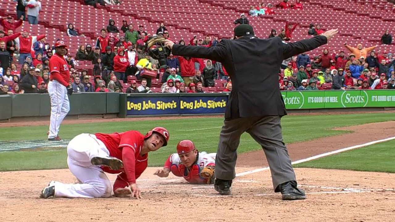 Schebler's RBI double
