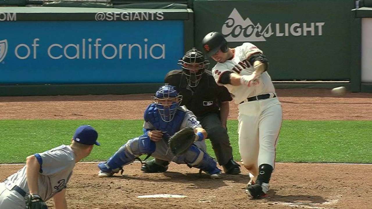 Posey's RBI double to left