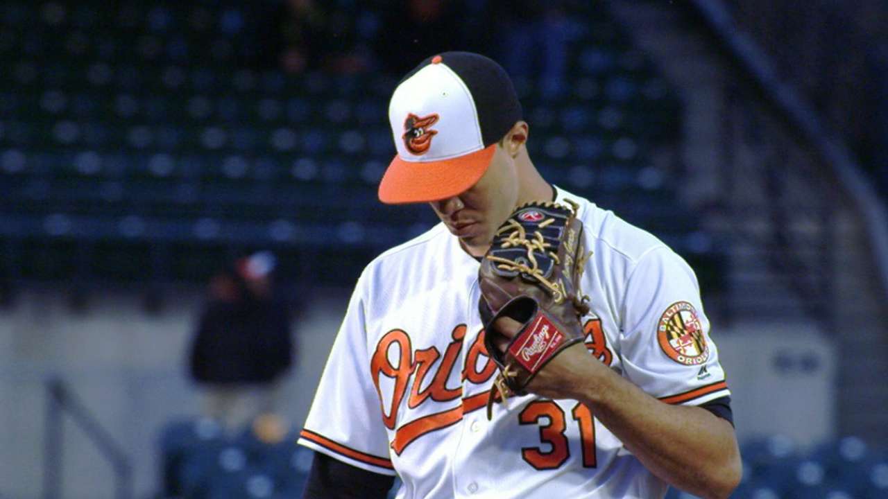 Jimenez superb as O's sweep Twins