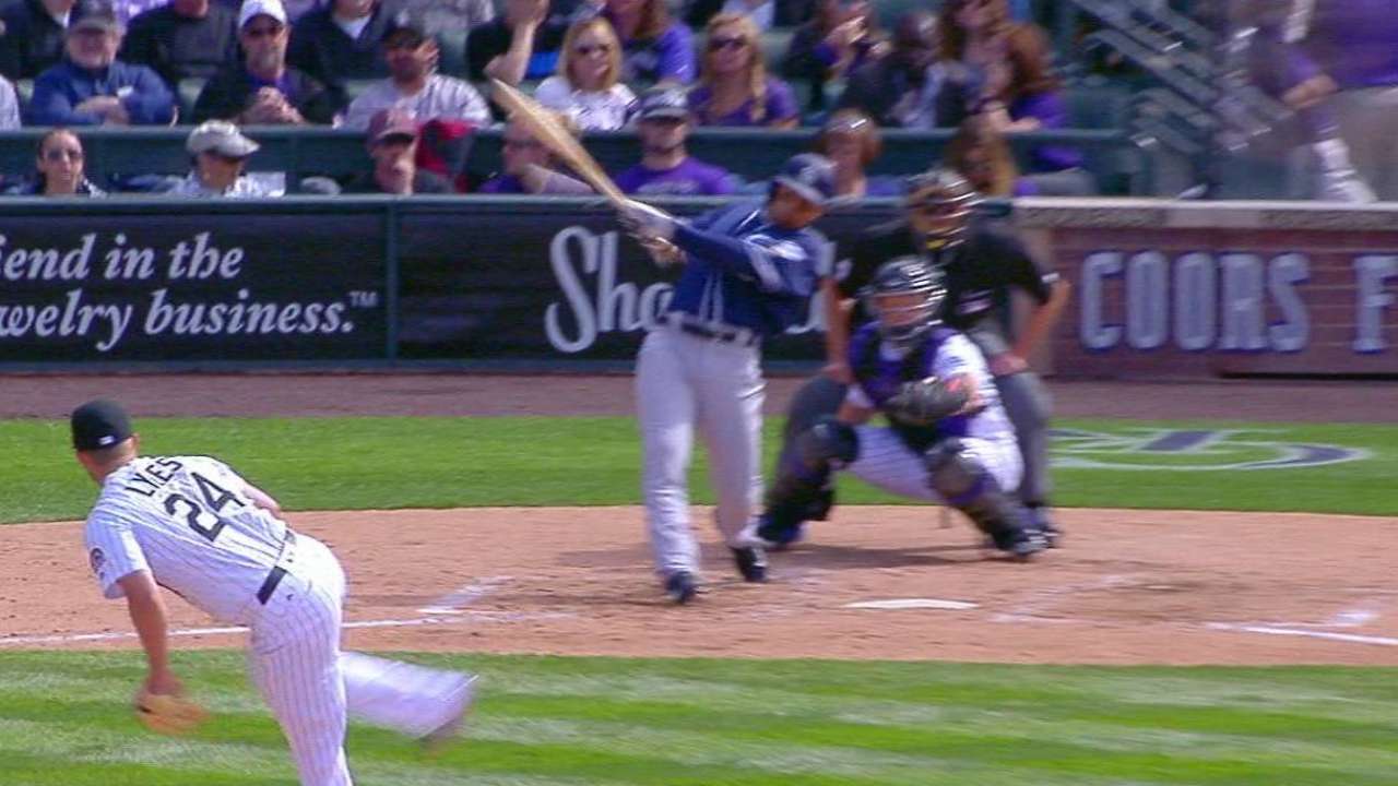 Padres' first run opens floodgates as bats unload