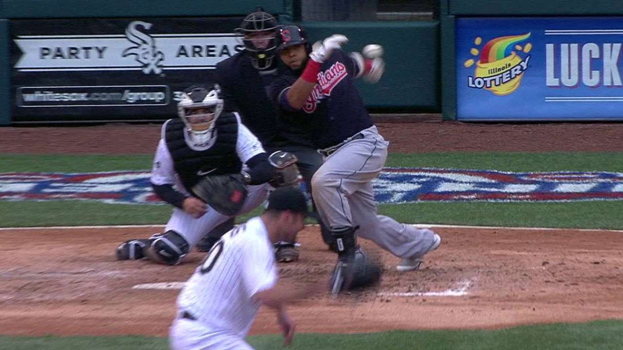 Santana's run-scoring single