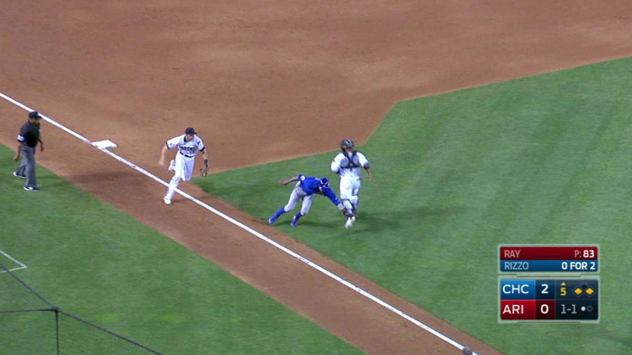 D-backs force rundown