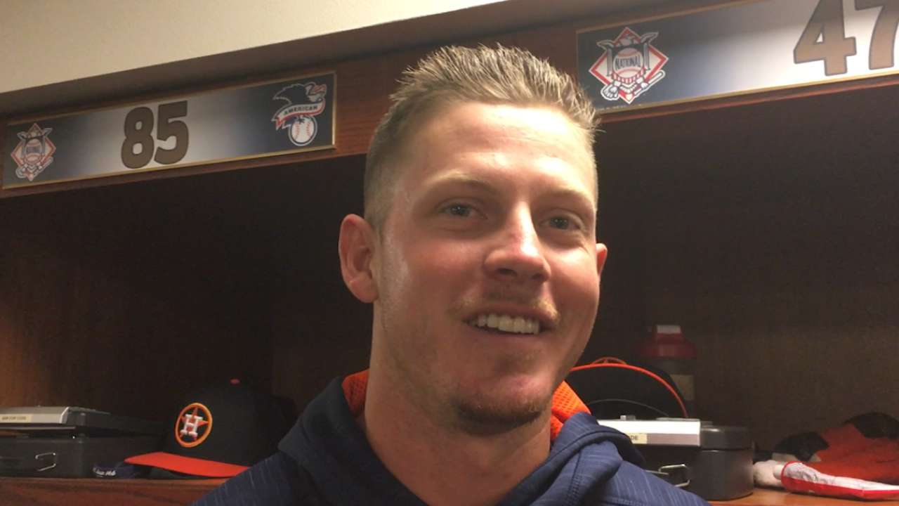 Devenski 'honored' by callup to Astros