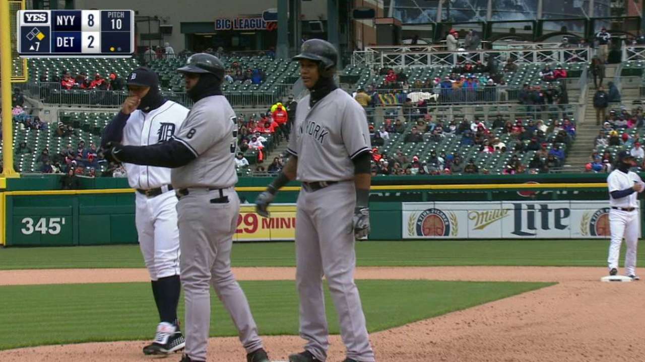 Castro's 1000th career hit