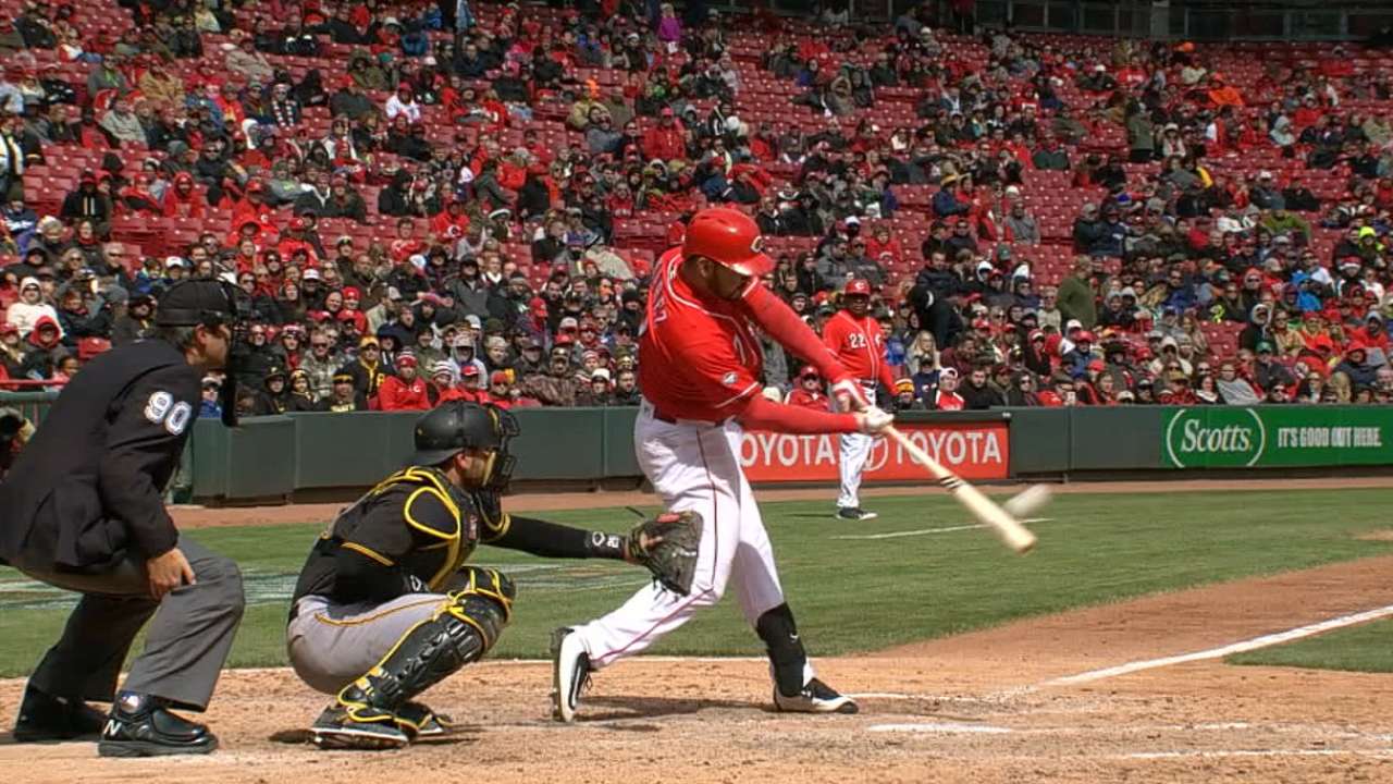 Un encendido Eugenio Suárez ha sido clave en éxito de Rojos