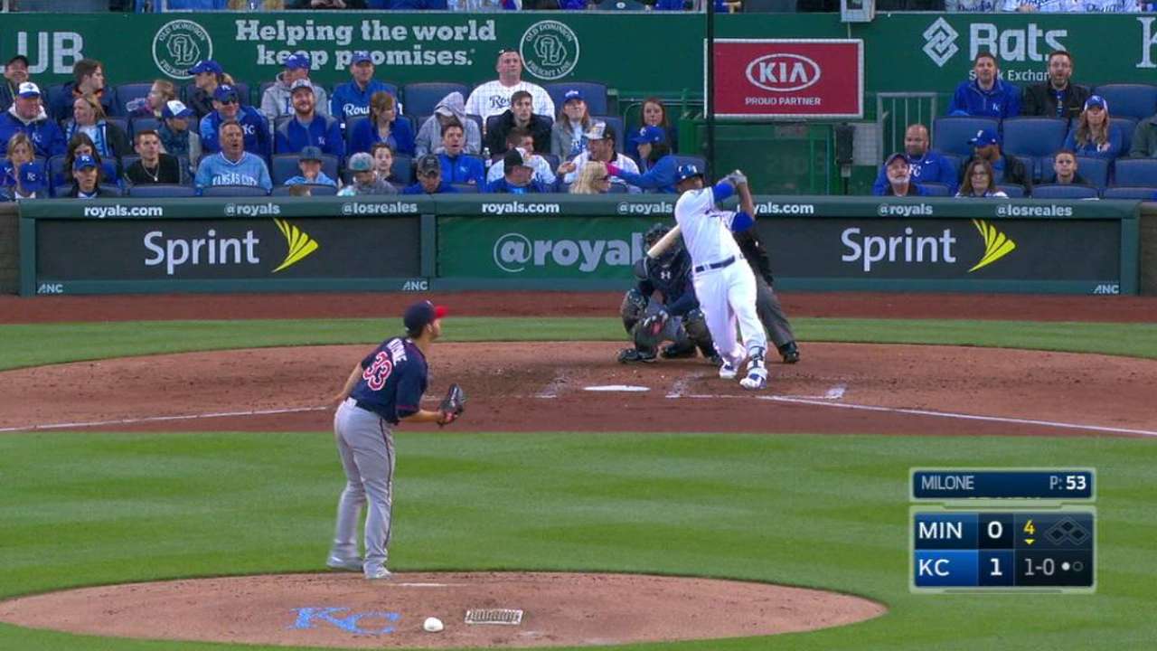 Royals sock it to Twins with first three homers
