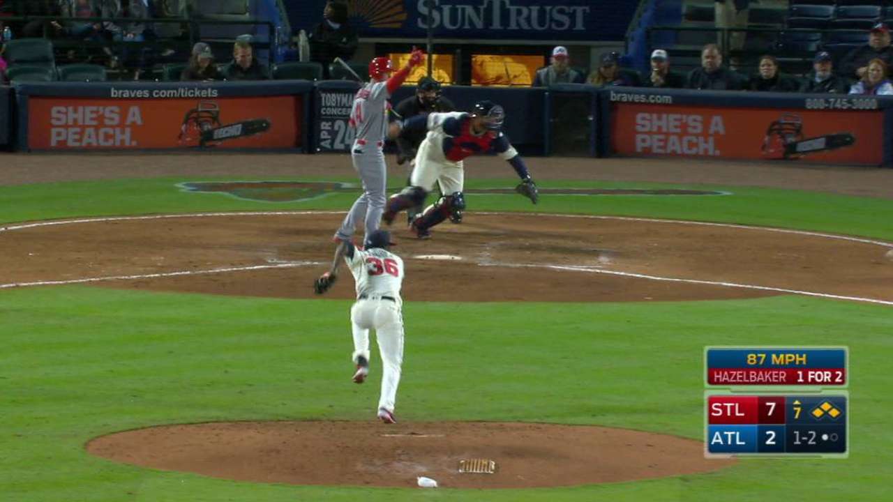 Wong scores on a wild pitch