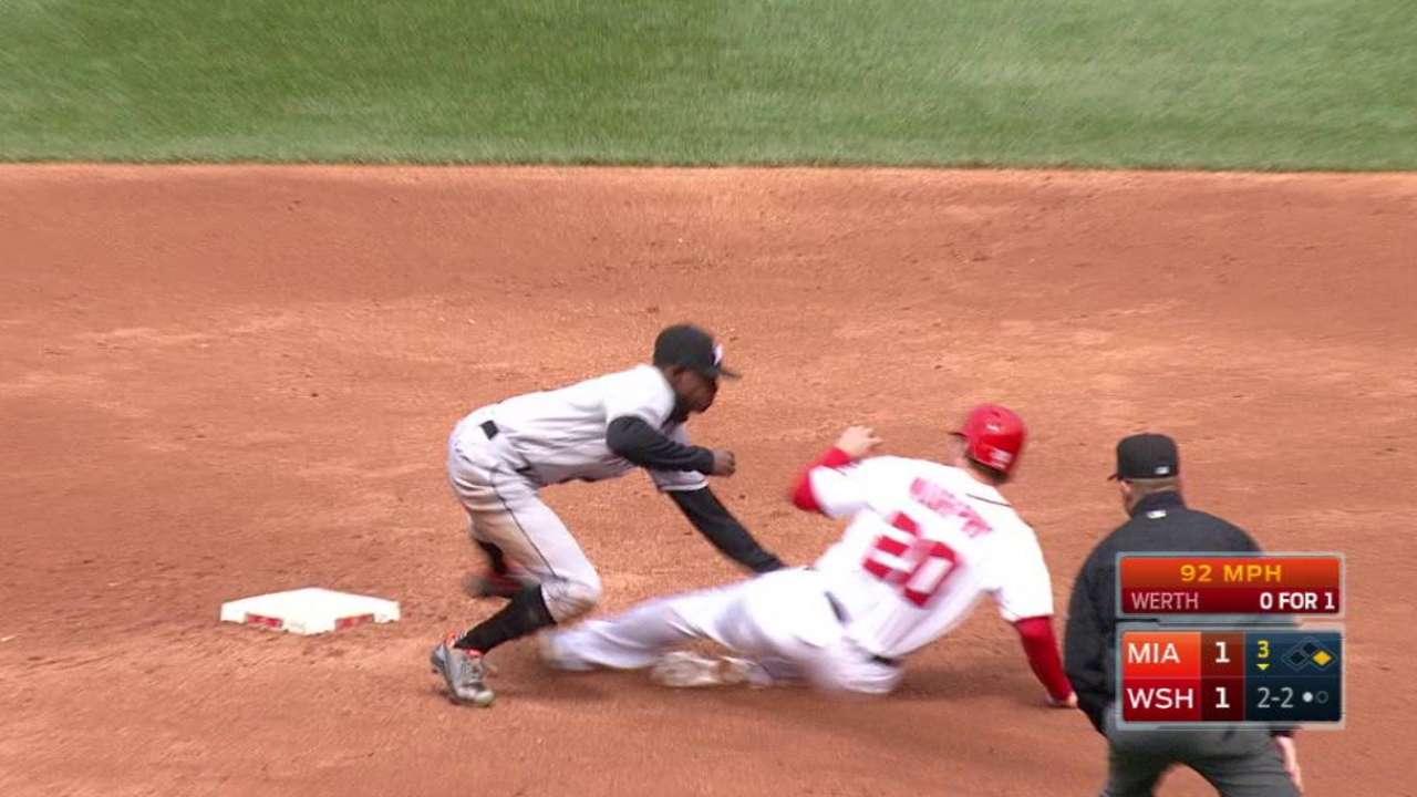 Marlins turn two to end the 3rd