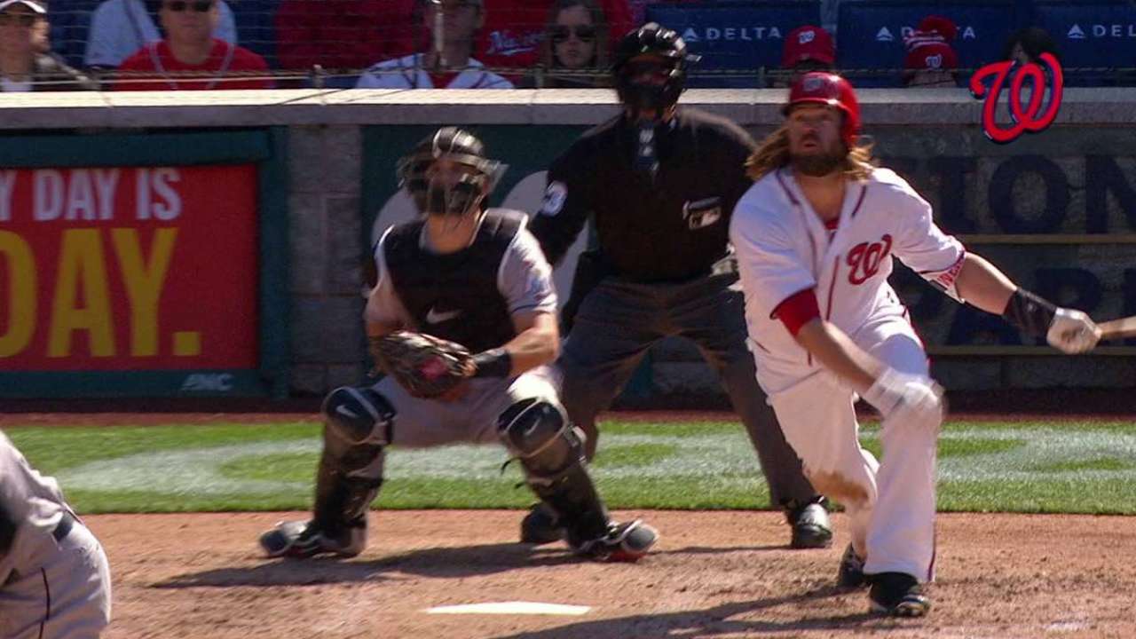 Werth's first hit helps decide Nationals-Marlins duel