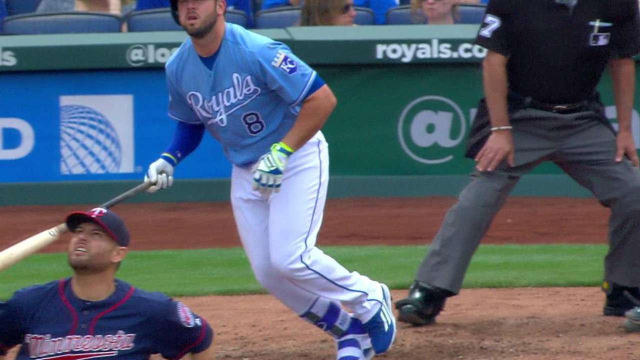 Moustakas' solo shot in the 6th