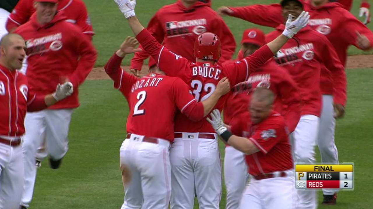 Bruce's walk-off triple