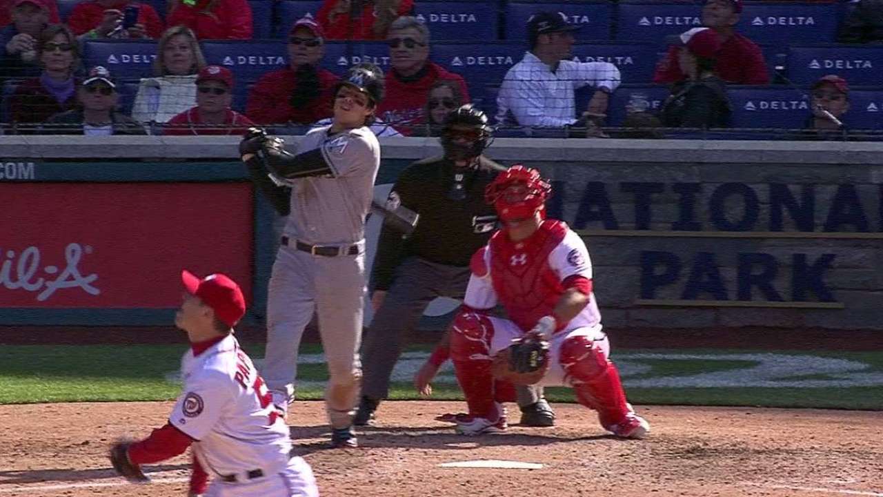 Yelich's solo blast