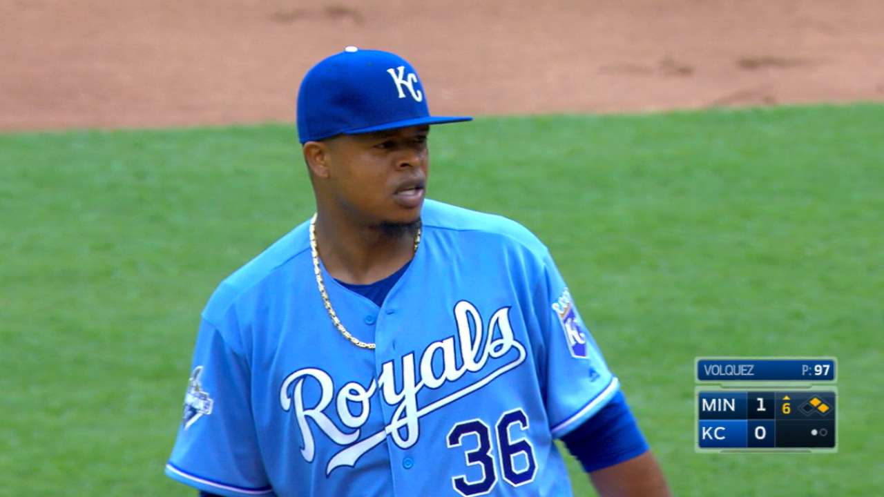 Volquez strikes out 10